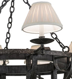 52"W Ethel 12 Lt Lodge Chandelier