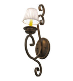 5"W Fernando W/Fabric Shade Victorian Wall Sconce