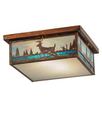 16"Sq Deer Creek Flush Mount