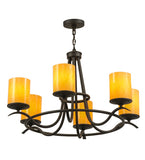 39"W Octavia 6 Lt Lodge Chandelier