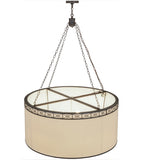 48"W Cilindro Circle X Textrene LED Contemporary Pendant