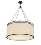 48"W Cilindro Circle X Textrene LED Contemporary Pendant