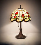 19"H Roseborder Table Lamp