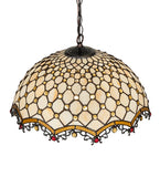18"W Diamond & Jewel Pendant
