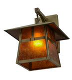 12"W Stillwater "T" Mission Hanging Outdoor Wall Sconce