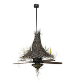 68"W Twigs W/Fan Light Chandel-Air Fan