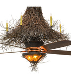 68"W Twigs W/Fan Light Chandel-Air Fan