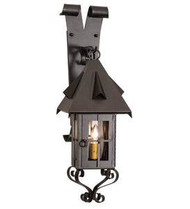 18"H 1 Lt Lantern Gothic Outdoor Wall Sconce