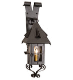 18"H 1 Lt Lantern Gothic Outdoor Wall Sconce