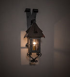 18"H 1 Lt Lantern Gothic Outdoor Wall Sconce