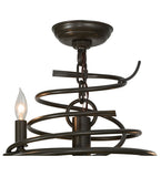 21"W Cyclone 9 Lt Contemporary Chandelier