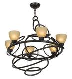 29"W Anneau 6 Lt Chandelier