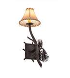 10"W Lone Pine Rustic Lodge Right Wall Sconce