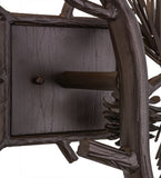 10"W Lone Pine Rustic Lodge Right Wall Sconce