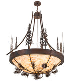 50"W Lodge Tall Pines Inverted Pendant