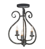 12"W Easton 3 Lt Flush Mount