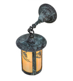 8"W Fulton Whispering Pines Hanging Outdoor Wall Sconce