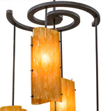 34"W Vortex 5 Lt Contemporary Chandelier