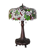 31"H Tiffany Cherry Blossom Floral Table Lamp