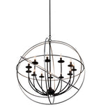 36"W Atom Enerjisi 12 Lt Contemporary Chandelier