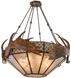 54"W Antlers Moose Inverted Pendant