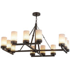 48"W Parker 12 Lt Mission Chandelier