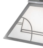 16"Sq Revival Deco Contemporary Pendant