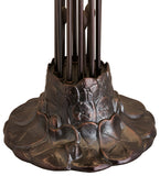 24"H Blue/White Tiffany Pond Lily 10 Lt Table Lamp