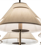 42"W Annacostia 9 Lt Chandelier