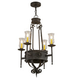 24"W Lorenzo 4 Lt Gothic Chandelier