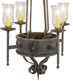 24"W Lorenzo 4 Lt Gothic Chandelier
