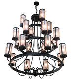 60"W Nehring 20 Lt Three Tier Contemporary Lodge Chandelier