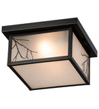 12"Sq Hyde Park Branches Outdoor Flushmount
