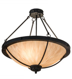 24"W Freya Traditional Semi-Flushmount