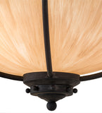24"W Freya Traditional Semi-Flushmount