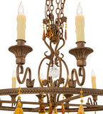 48"W Peak 16 Lt Victorian Chandelier