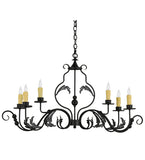 42"L Augusta 6 Lt Oblong Chandelier