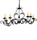 42"L Augusta 6 Lt Oblong Chandelier