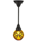 6"W Castle Butterfly Orb Mini Pendant