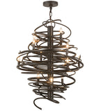 28"W Cyclone 12 Lt Chandelier
