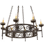 42"W Majella 8 Lt Gothic Chandelier