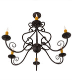36"W Jenna 6 Lt Victorian Chandelier