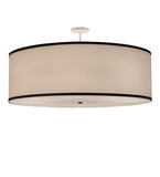 48"W Cilindro White Textrene Pendant