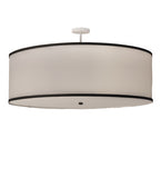48"W Cilindro White Textrene Pendant