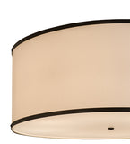 48"W Cilindro White Textrene Pendant