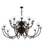 80"W Perennial 20 Lt Arts & Crafts Chandelier