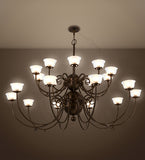 80"W Perennial 20 Lt Arts & Crafts Chandelier