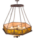 51"W Mountain Pine Lodge Inverted Pendant