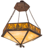 51"W Mountain Pine Lodge Inverted Pendant