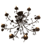 42"W Pinecone 8 Lt Chandelier